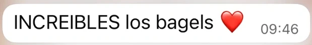 INCREIBLES los bagels ❤️